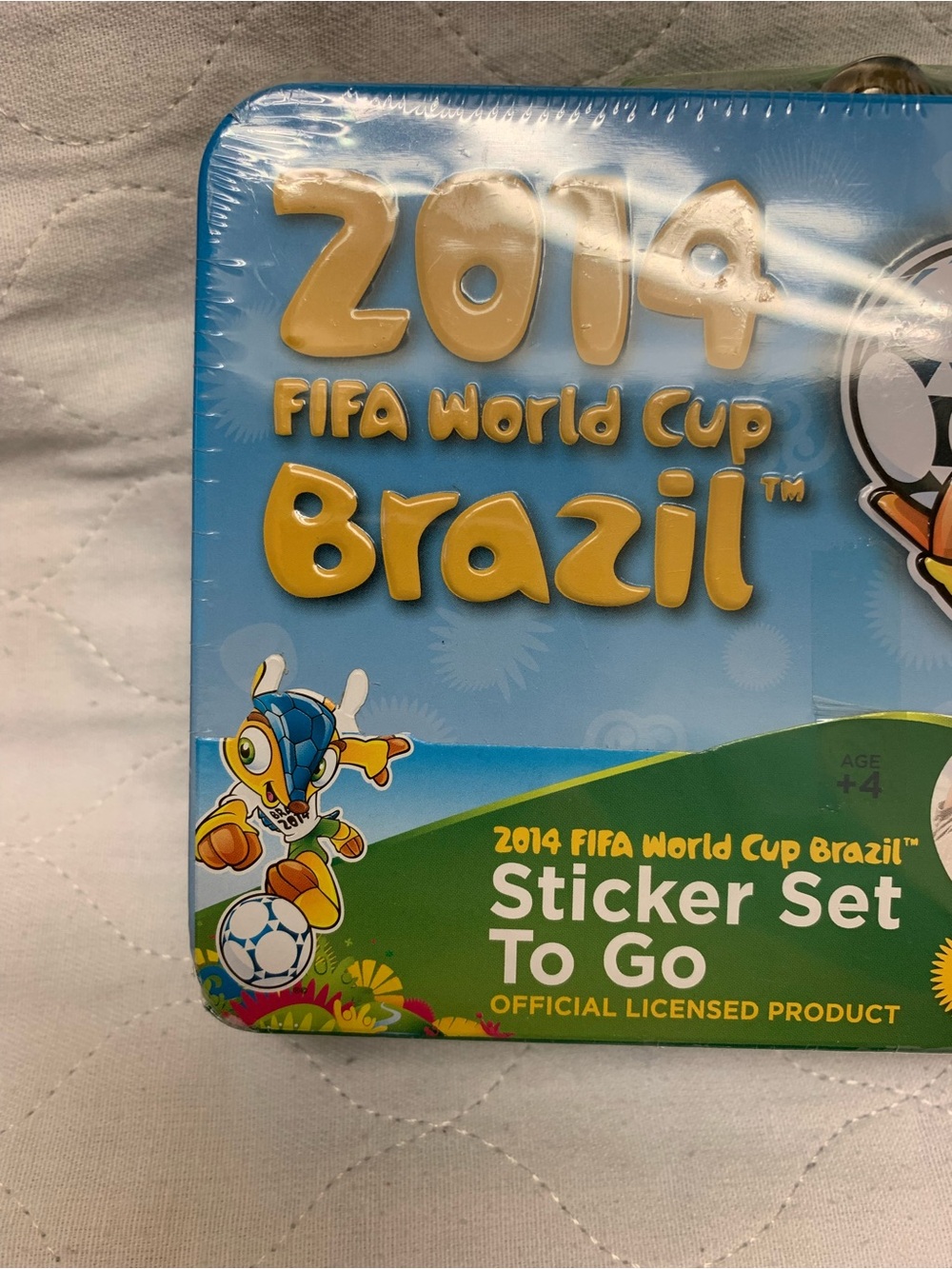 Kids Soccer Themed Tin Lunchbox - Brazil - FIFA CUP - - Picture 7 of 7